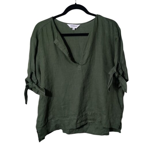 Women's Brora Linen Top UK 12-14, US 10-12 - Picture 1 of 9